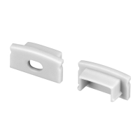 Заглушка LINE-1708 SILVER с отверстием (Arlight, Пластик)