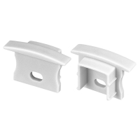 Заглушка LINE-2315-F SILVER с отверстием (Arlight, Пластик)