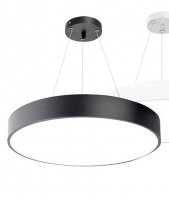 Светильник круглый светодиодный подвесной HB0406  LED SMD 48W 3CCT 600mm  цвет: черный