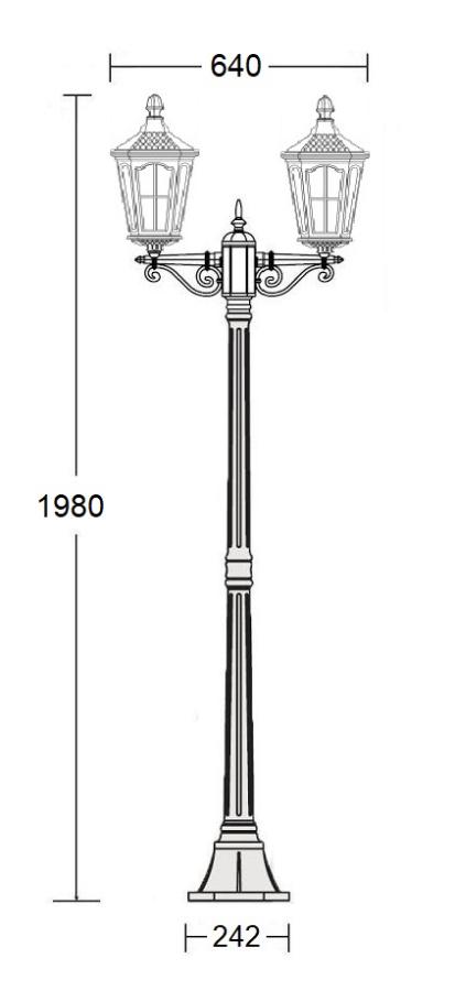 Наземный фонарь 79708A/02 Bl