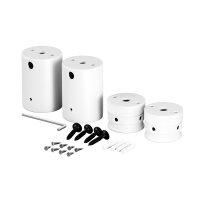 Набор для двухстороннего накладного монтажа гибкого неона Nemo D25 белый