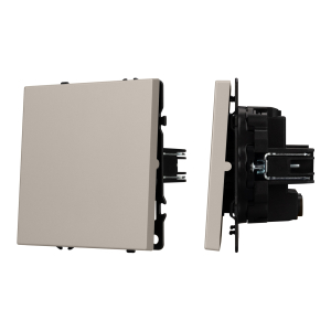 ARL NOBE Выключатель перекрёстный 1 кл софт-тач кашемир SWT-MKX1-SFPL-CA (250V, 10A) (Arlight, -)