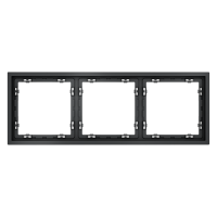 Рамка пластиковая VOLTUM S70 на 3 поста, (графит)