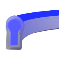 Гибкий неон 25x13 220В 8Вт/м Blue IP65 50м 201235