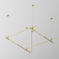 Основание Hang для трековых светильников Flarity TFC-Flar-H08-BS, латунь