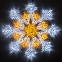 Световая Фигура ARD-SNOWFLAKE-M12-900x900-576LED White/Warm (230V, 36W) (Ardecoled, IP65)