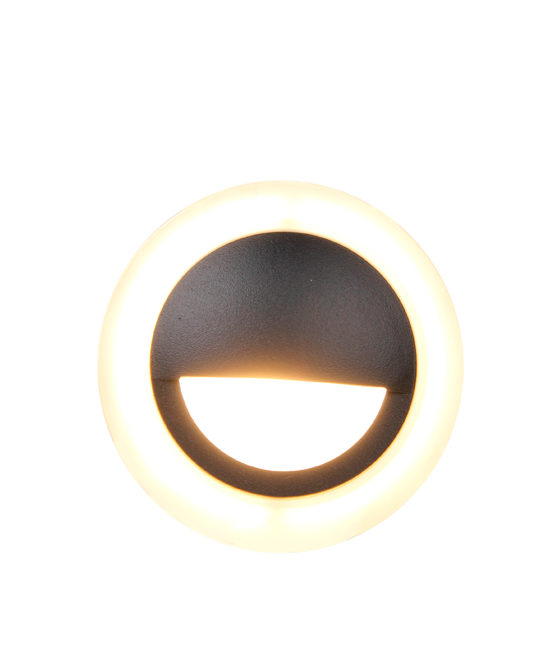 Светильник G0633 наcтенный  встраиваемый серый  220V 3W Led  теплого белого цвета.