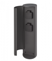 Садовая розетка G3111-650 220V, Max.4000W, IP44 100*650мм. Цвет черный