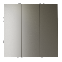 Выключатель встраиваемый VOLTUM S70 трехклавишный 10А, (шелк)