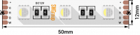 Лента светодиодная SWG SWG560, 19,2 Вт/м, 12В, IP20, RGB + холодный белый