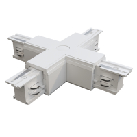 Коннектор Х-образный Trinity белый для накладной трековой системы Technical TRA005CX-31W