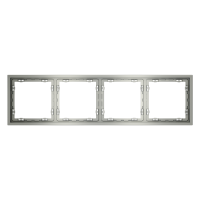 Рамка пластиковая VOLTUM S70 на 4 поста, (сталь)