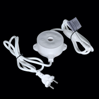 Тороидальный Трансформатор 30W с Выпрямителем для Нитей 24В, до 600 LED, Провод Белый Каучук, IP65