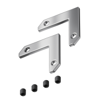 Комплект уголков 90° горизонтальных для профиля в натяжной потолок для встраиваемой трековой системы Technical TRA034CL-MP-1