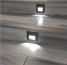 Светильник G1654 наcтенный  встраиваемый серый  220V 4W Led  белого цвета.