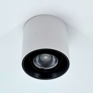 Накладной плоско/поворотный LED светильник, WC1415 15W 4000K бело-черный