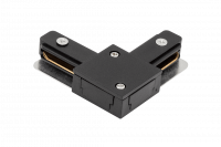 L-коннектор для однофазного трека, черный