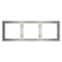 Рамка пластиковая VOLTUM S70 на 3 поста, (сталь)