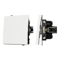 Механизм выключателя одноклавишный перекрёстный SWT-TENDO-MKX1-PL-WH (230V, 10A) (Arlight, Белый)