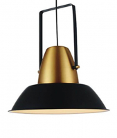 Свет-к подвесной 1*E27 HB3041 d=450mm h=570mm. Цвет: черный+золото