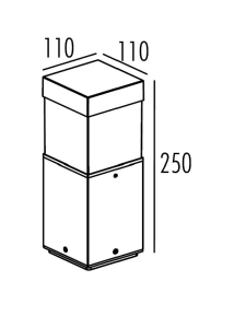 Наземный светильник W61852-250 Gr