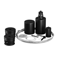 Набор для вертикального подвесного монтажа гибкого неона Nemo D25 черный