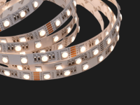 Лента светодиодная 5050 10мм, 19,2 Вт/м (60 led/m), IP20, RGB+Нейтральный, 24В, 3М