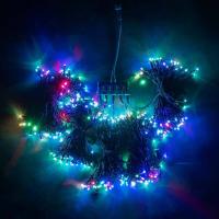 Комплект 5  Нитей по 10м, 300 LED, Провод Черный Силикон, IP65