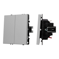 Механизм выключателя двухклавишный непроходной SWT-NOBE-MK02-SFPL-IS (230V, 10A) (Arlight, Никель)