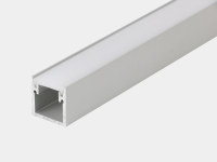 Накладной алюминиевый профиль SWG pro, LS.2020, 2 метра, 2 заглушки