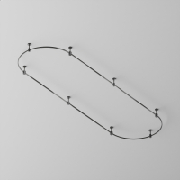 Основание Short H124мм для трековых светильников Flarity TFC-Flar-S01-B, черный