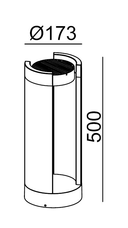 Наземный светильник W61849-500 Gr