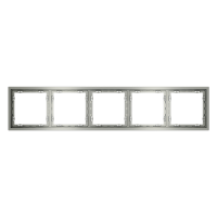 Рамка пластиковая VOLTUM S70 на 5 постов, (сталь)
