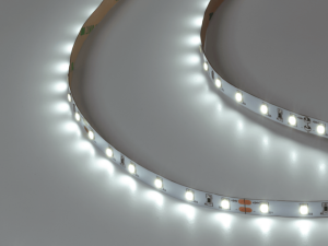 Лента светодиодная SMD 2835, 60 LED/м, 4,8 Вт/м, 24В , IP20, Холодный белый