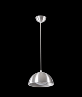 Светильник подвесной HB5003 1*G9  d=250mm h=130mm. Цвет: brushed aluminum+silver