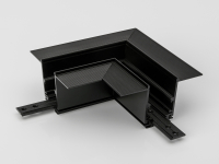 SY-LINK-CNLV-T2-BL, коннектор угловой горизон.для встраиваемого глубокого шинопровода под шпак., чер