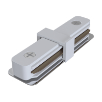 Коннектор прямой Unity белый для накладной трековой системы Technical TRA001C-11W