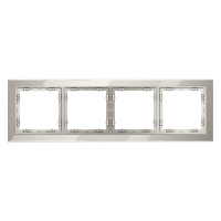 Рамка стеклянная VOLTUM S70 на 4 поста, (кашемир, стекло)