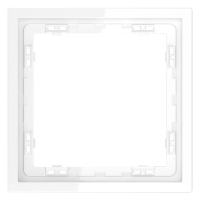 Рамка пластиковая VOLTUM S70 на 1 пост, (белый глянцевый)