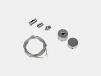 Потолочный вертикальный крепеж с тросом 1,5м для ленты, D22, MNT-SSP-D22