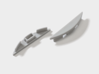 ARC-608FL-ECS, Комплект заглушек на профиль ARC-608FL (2 шт)
