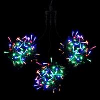 Комплект 3  Нити по 20м c Контроллером, 600 LED, Провод Черный Силикон, IP65