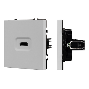 ARL NOBE Розетка HDMI софт-тач никель SCT-MHD1-SFPL-IS (Arlight, -)