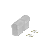 Двусторонний коннектор (выход прямой) для гибкого неона AC220V 25x13 мм 201238