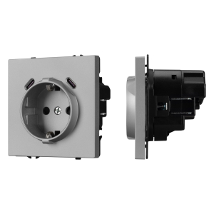 Механизм розетки с USB зарядкой SCT-NOBE-MUCC-SFPL-IS (230V, 16A) (Arlight, -)