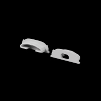 Комплект заглушек (для профиля 18×06) 2 шт., ALM-1806-EC 642075