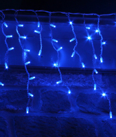 LED гирлянда "Бахрома" на белом шнуре, 4*0,7м steady PVC Wh белого цвета