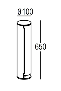 Розетка садовая AL6031-650 Bl