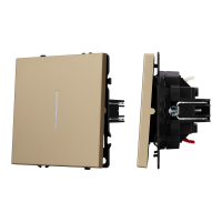 Механизм выключателя одноклавишный непроходной LED SWT-NOBE-MK01-SFPL-L-GD (230V, 10A) (Arlight, Золотой песок)