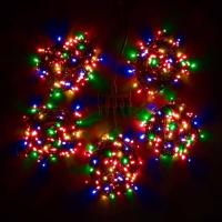 Комплект 5  Нитей по 20м, 900 LED, Провод Черный Силикон, IP65